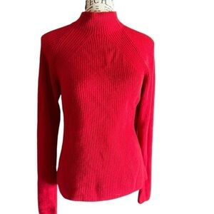 Price Drop!!🖤!! ERDOS PURE CASHMERE SWEATER PULLOVER SUPER SOFT DEEP RED size M